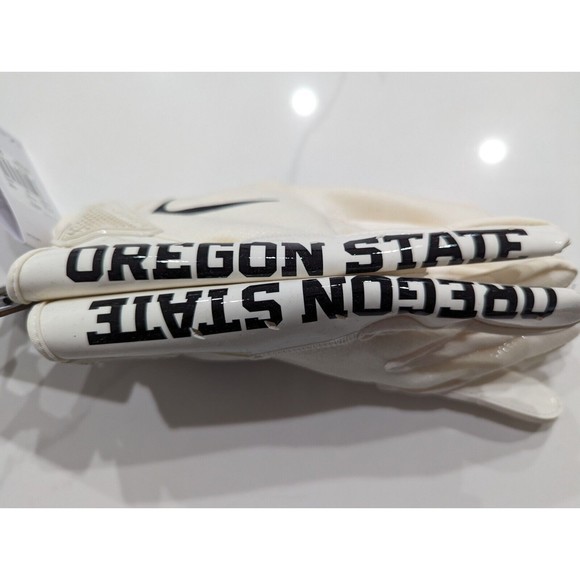 Nike Vapor Jet Oregon State Beavers NCAA Football Gloves Rare DX6901-138 Sz 3XL - Picture 4 of 6